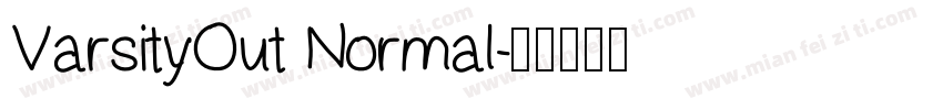 VarsityOut Normal字体转换